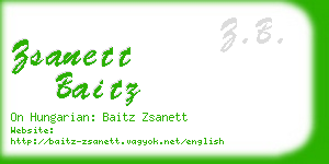 zsanett baitz business card